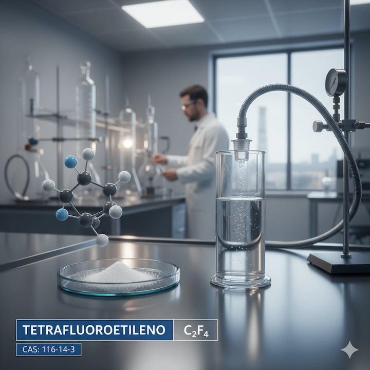 Tetrafluoretileno: resistência química e térmica superior