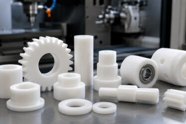 Peças usinadas em poliacetal com precisão para aplicações industriais
